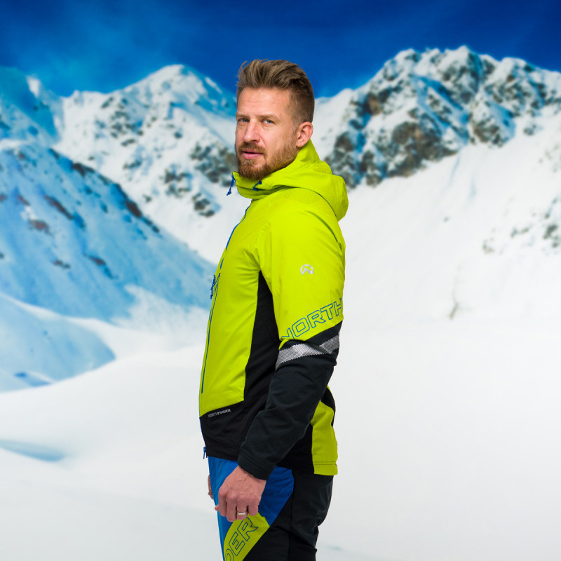 męska kurtka narciarska polartec® alpha direct SOKOLEC zielona